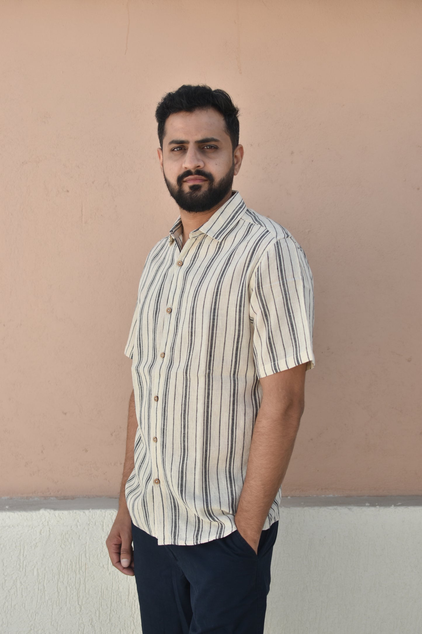 COASTAL CALM HANDWOVEN SHIRT