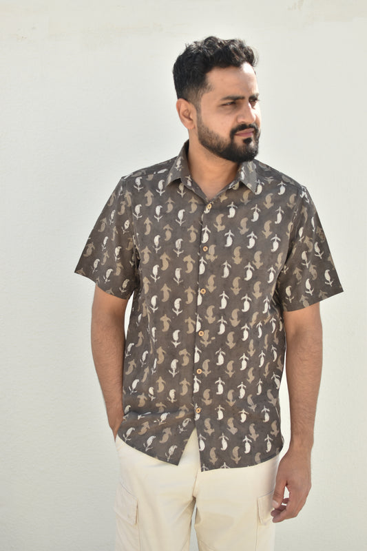 POWER PAISLEY HANDPRINTED SHIRT