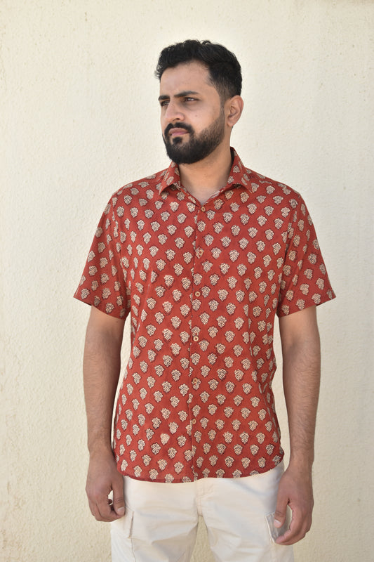 FLASH FIRE HANDPRINTED SHIRT