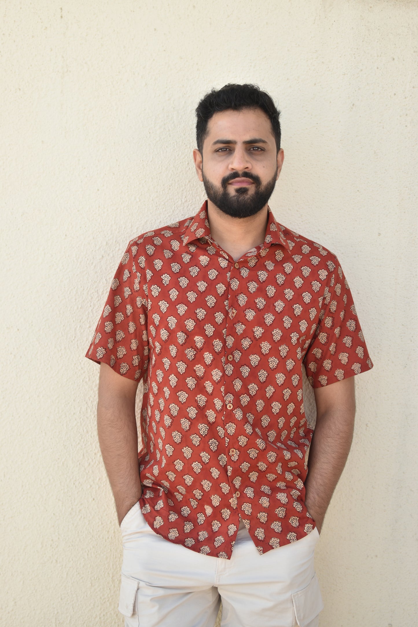 FLASH FIRE HANDPRINTED SHIRT