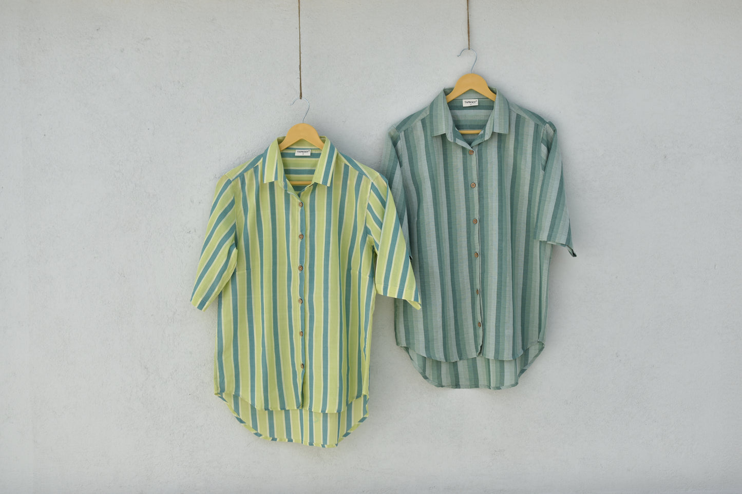 LIME PUNCH HANDWOVEN WOMEN SHIRT