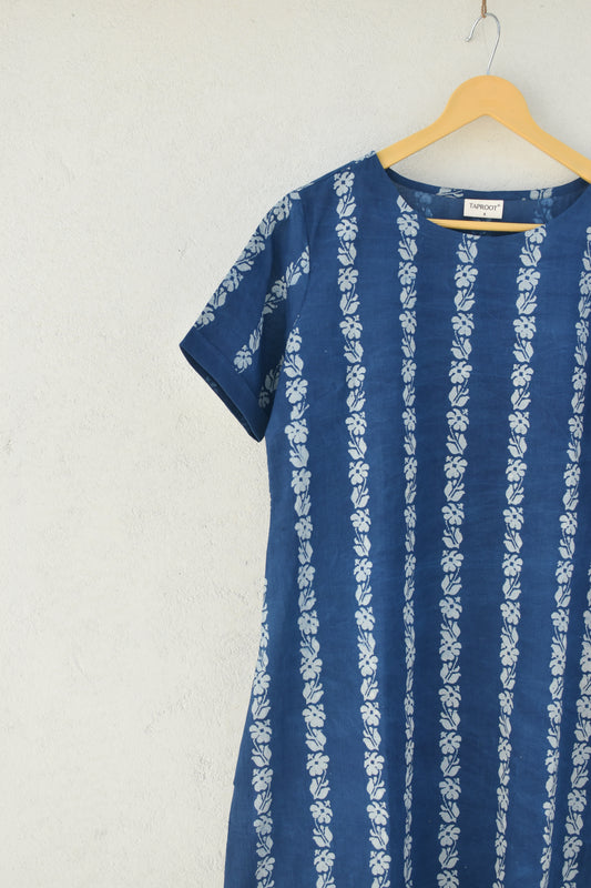 SEAWEED HANDPRINTED DRESS