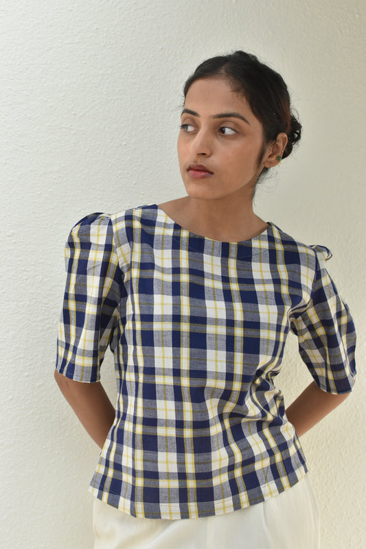 CROSSROAD HANDWOVEN TOP