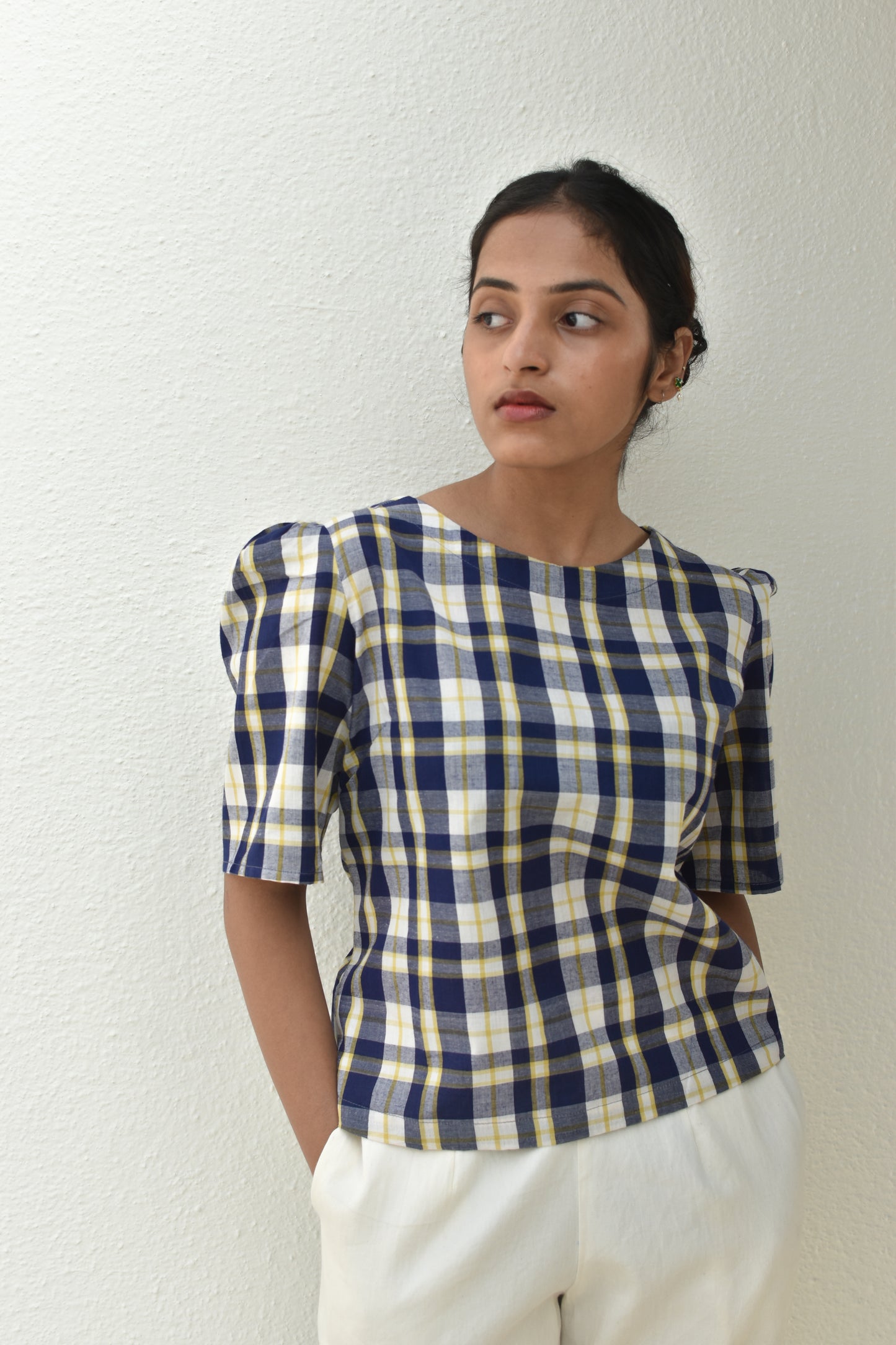 CROSSROAD HANDWOVEN TOP