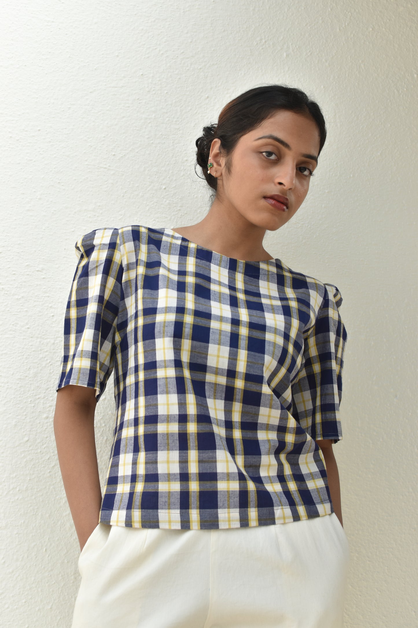 CROSSROAD HANDWOVEN TOP