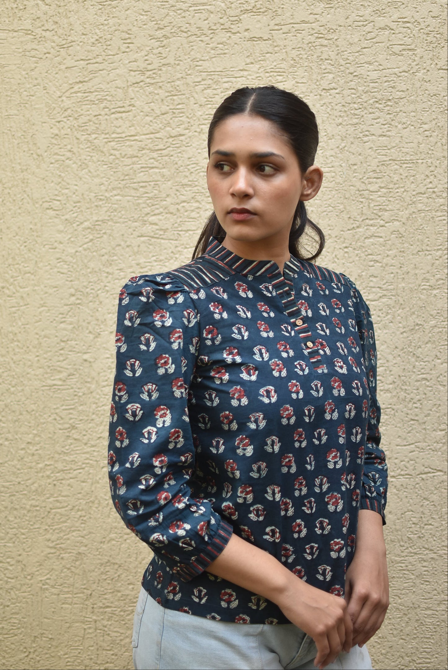 POWER POISE HANDPRINTED TOP
