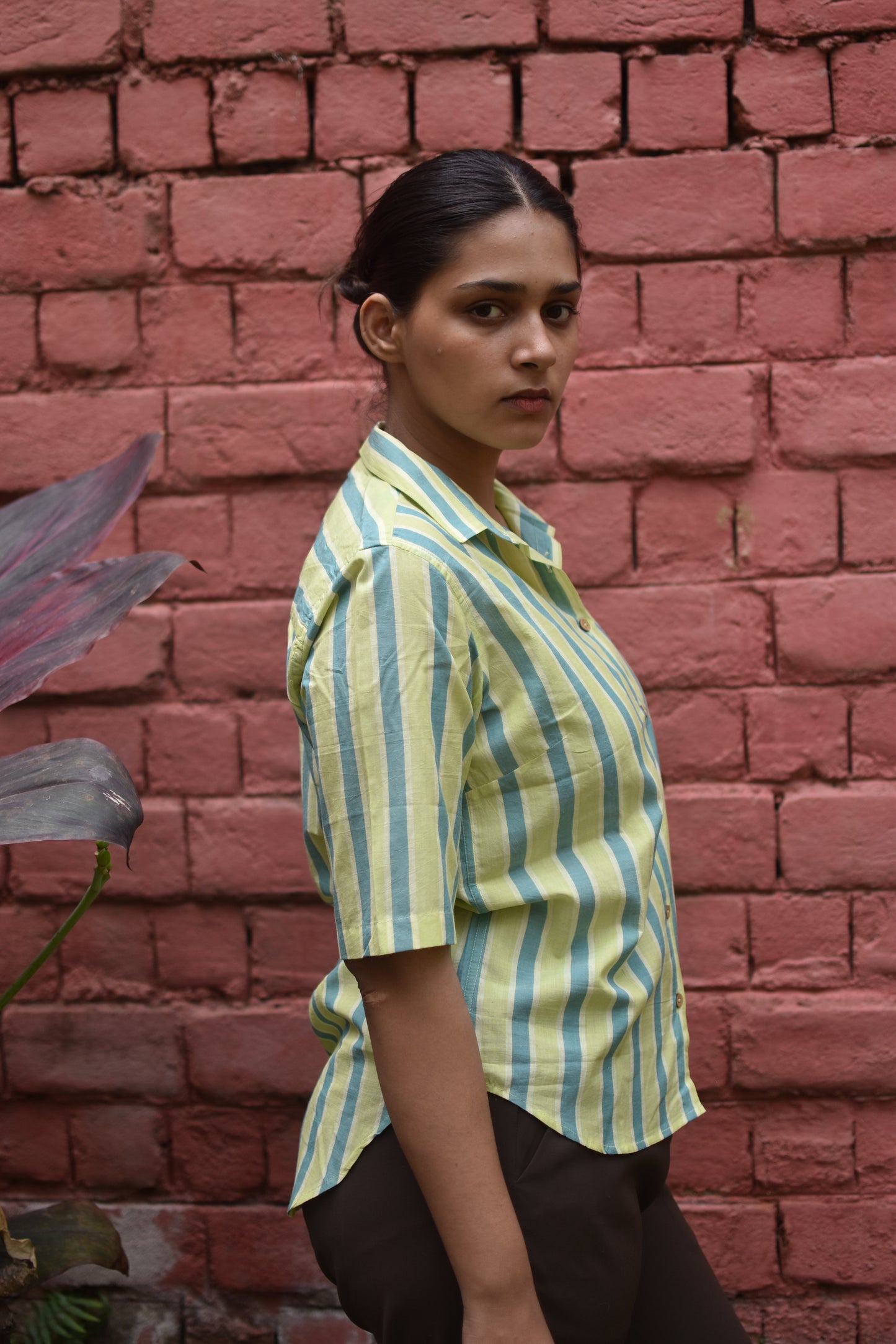 LIME PUNCH HANDWOVEN SHIRT