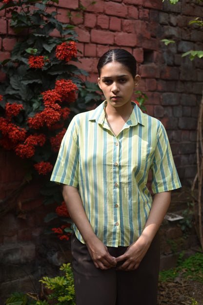 LIME PUNCH HANDWOVEN SHIRT