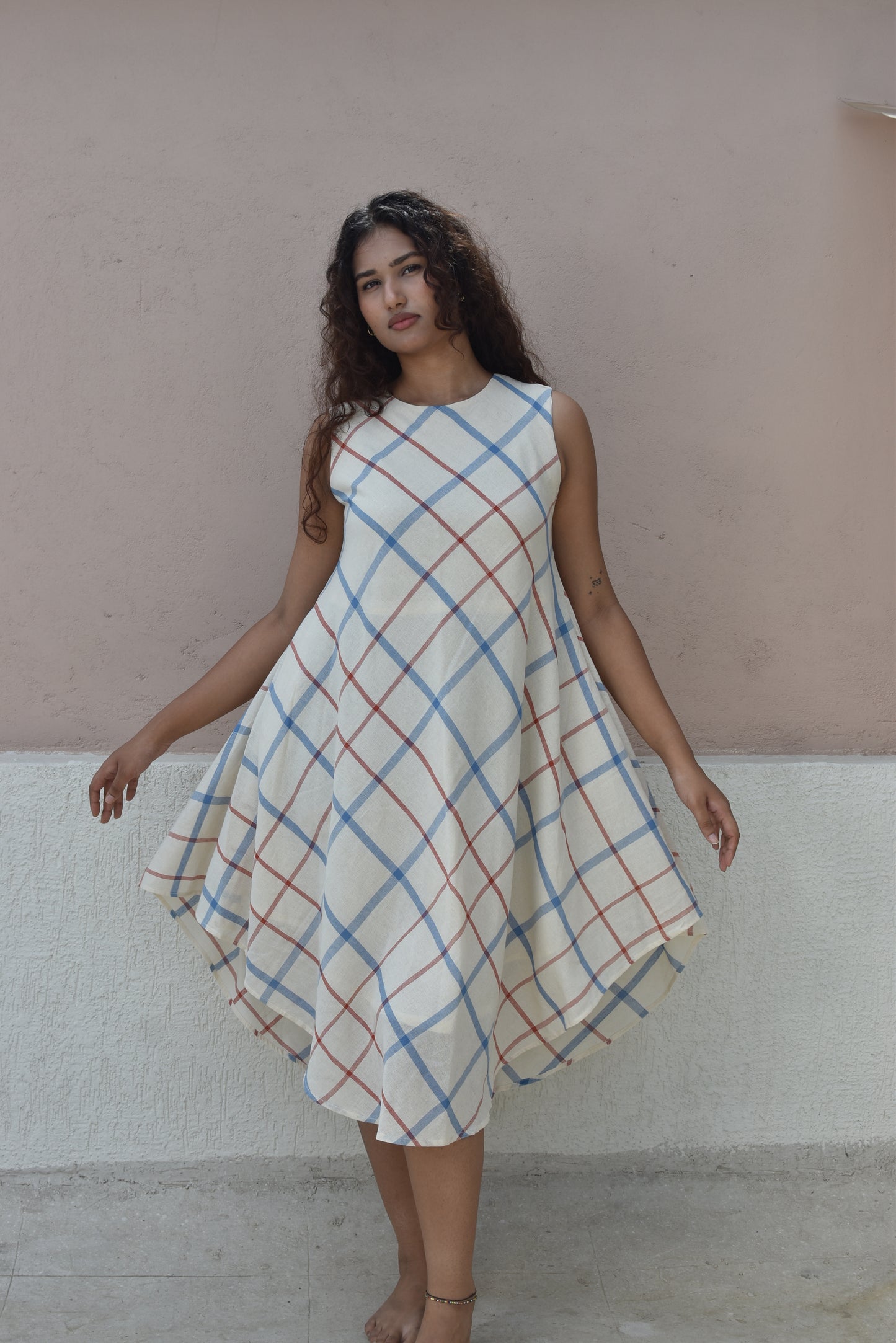 COUNTRYSIDE CHARM HANDWOVEN DRESS