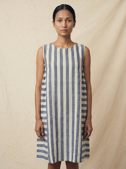 STRIPE STORY HANDWOVEN DRESS