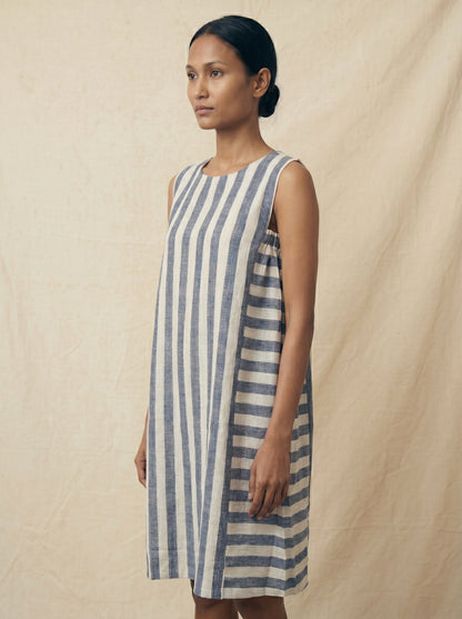 STRIPE STORY HANDWOVEN DRESS