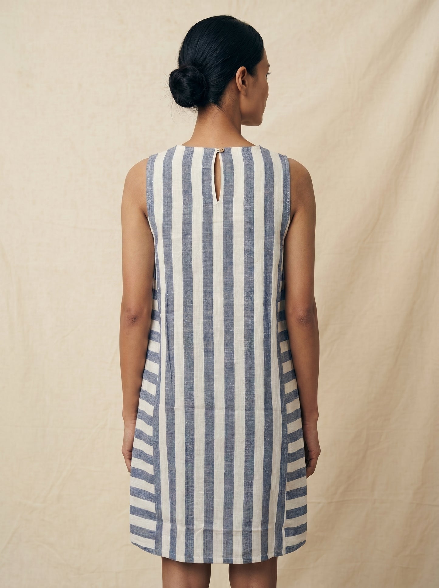 STRIPE STORY HANDWOVEN DRESS