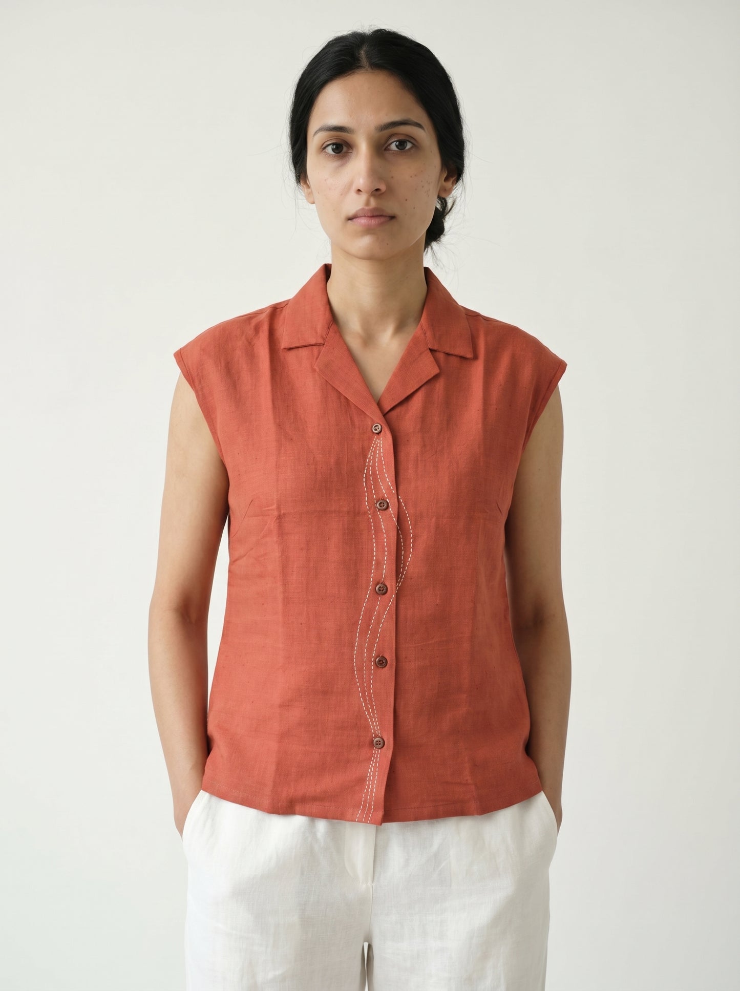 SIENNA EASE HAND EMBROIDERED TOP
