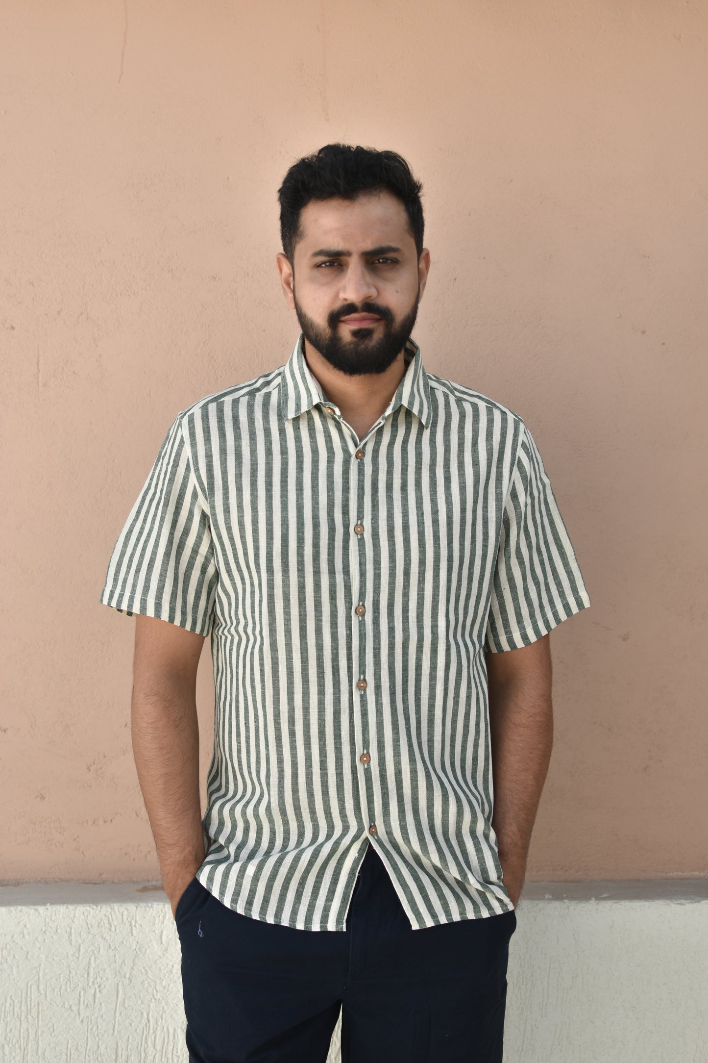 COMFY CHLOROPHYLL HANDWOVEN SHIRT