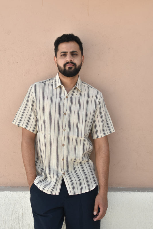 COASTAL CALM HANDWOVEN SHIRT