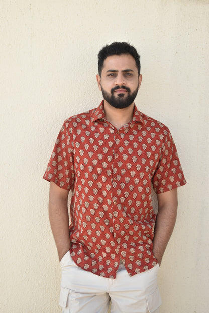 FLASH FIRE HANDPRINTED SHIRT