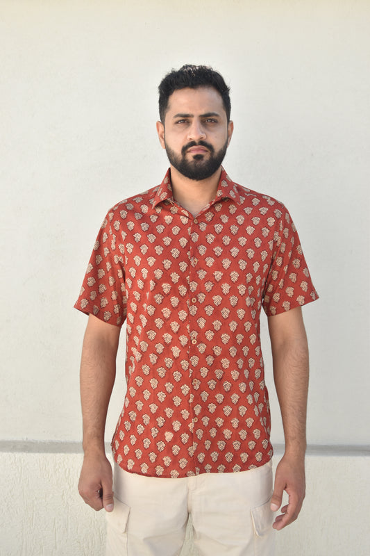 FLASH FIRE HANDPRINTED SHIRT