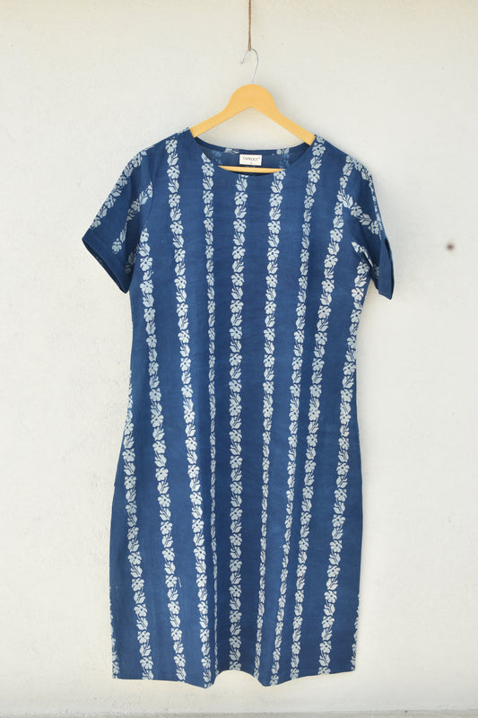 SEAWEED HANDPRINTED DRESS