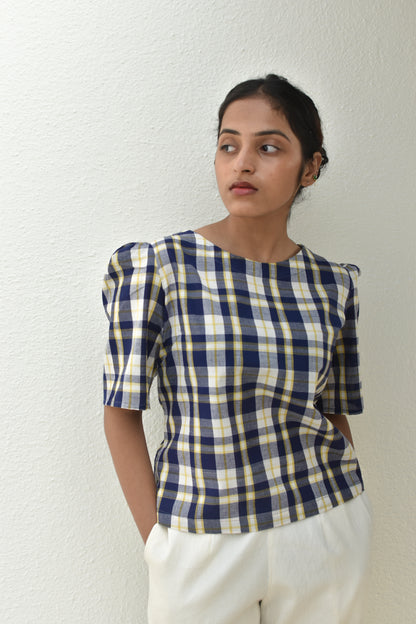 CROSSROAD HANDWOVEN TOP