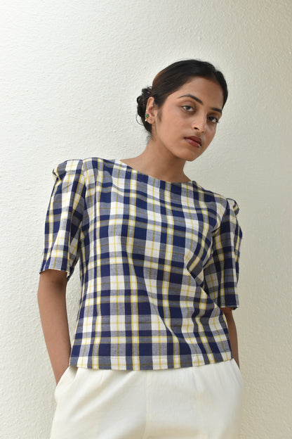 CROSSROAD HANDWOVEN TOP