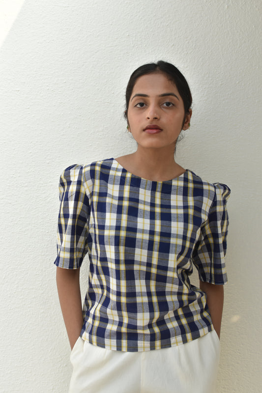 CROSSROAD HANDWOVEN TOP