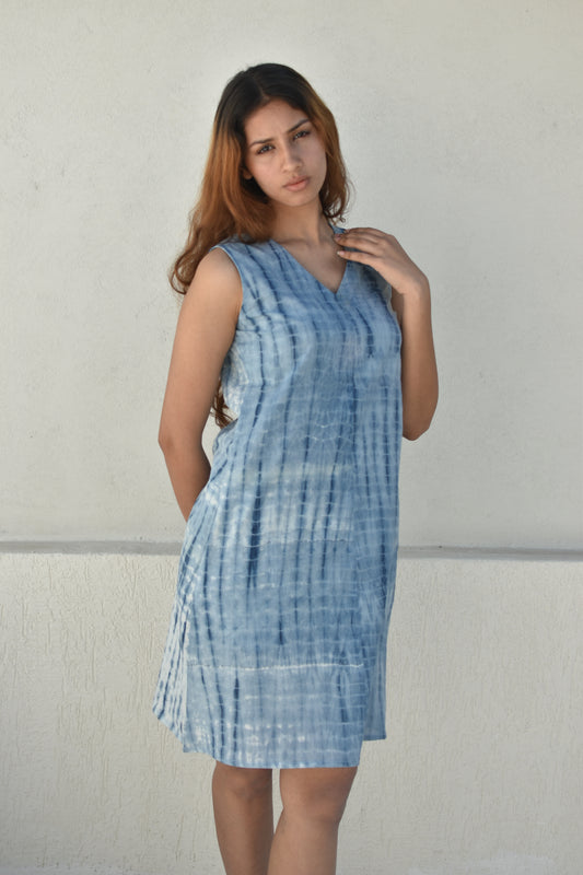ICEBERG HAND-DYED DRESS